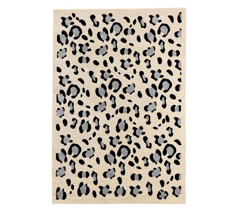 Tapis D'intérieur Crème Motif Léopard Leovah 200x290
