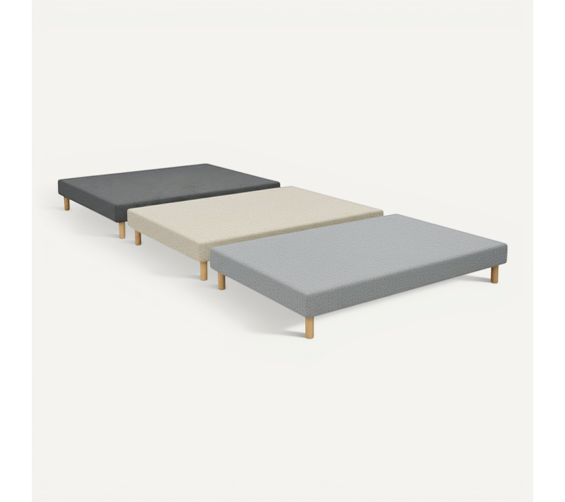 Sommier Essenzia Tradition Graphic 19cm Couleur 100x200 Beige Lattes