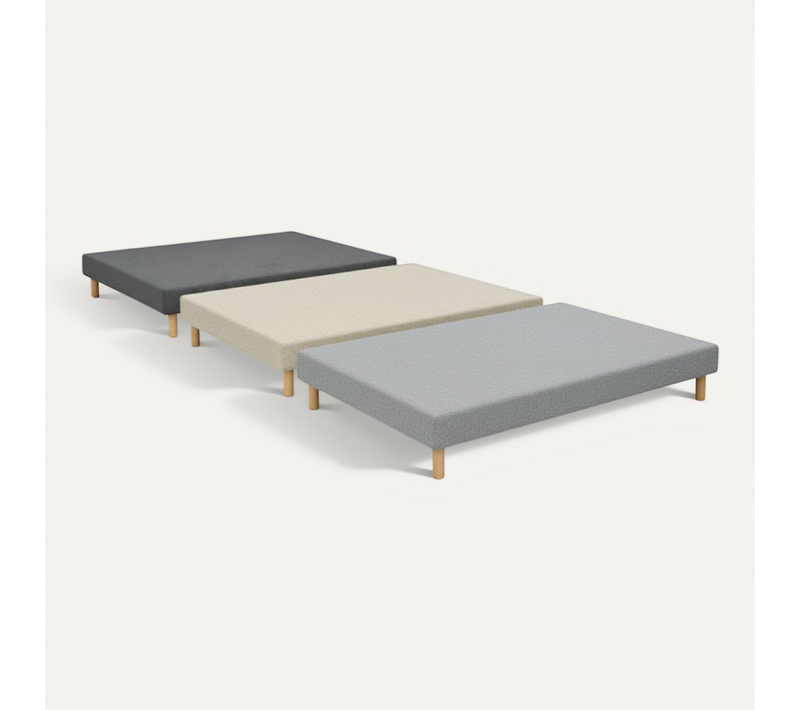Sommier Essenzia Tradition Graphic 19cm Couleur 140x200 Beige Lattes
