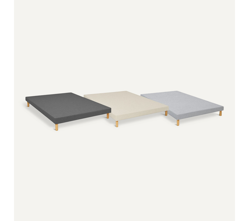 Sommier Essenzia Tradition Graphic 13cm Couleur 100x200 Anthracite Lattes