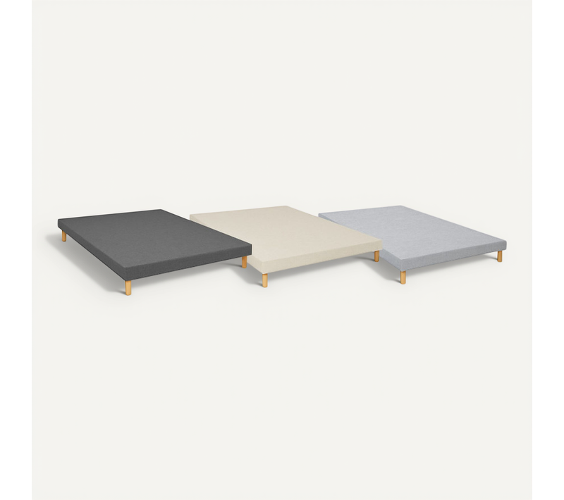 Sommier Essenzia Tradition Graphic 13cm Couleur 120x200 Anthracite Lattes