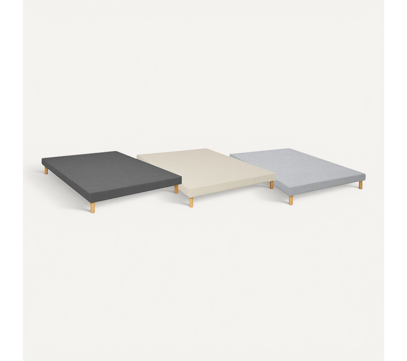 Sommier Essenzia Tradition Graphic 13cm Couleur 140x190 Anthracite Lattes