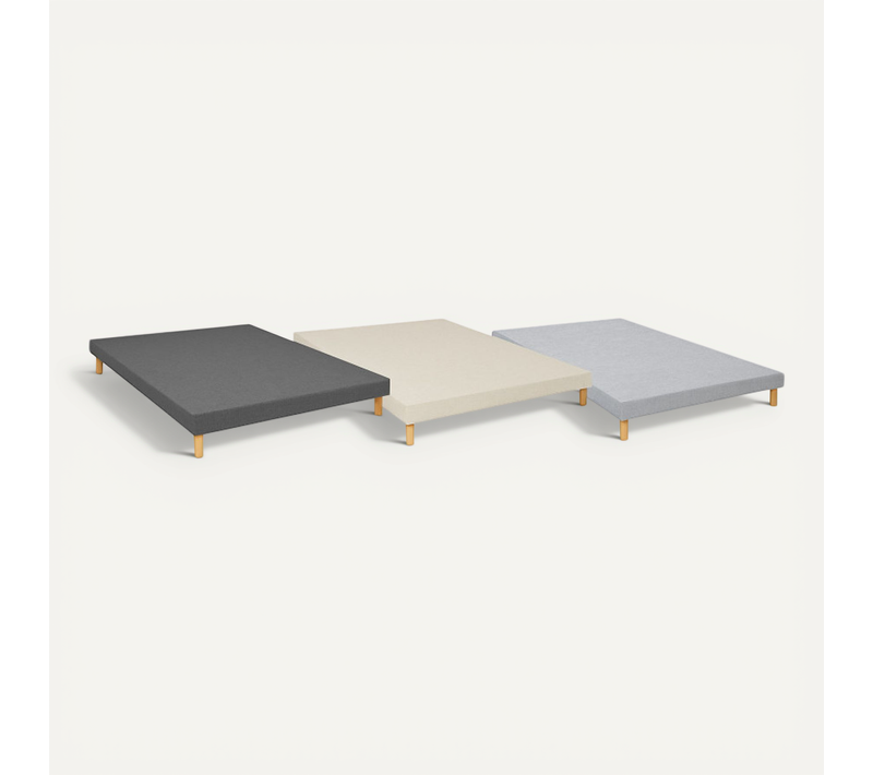 Sommier Essenzia Tradition Graphic 13cm Couleur 90x200 Anthracite Lattes