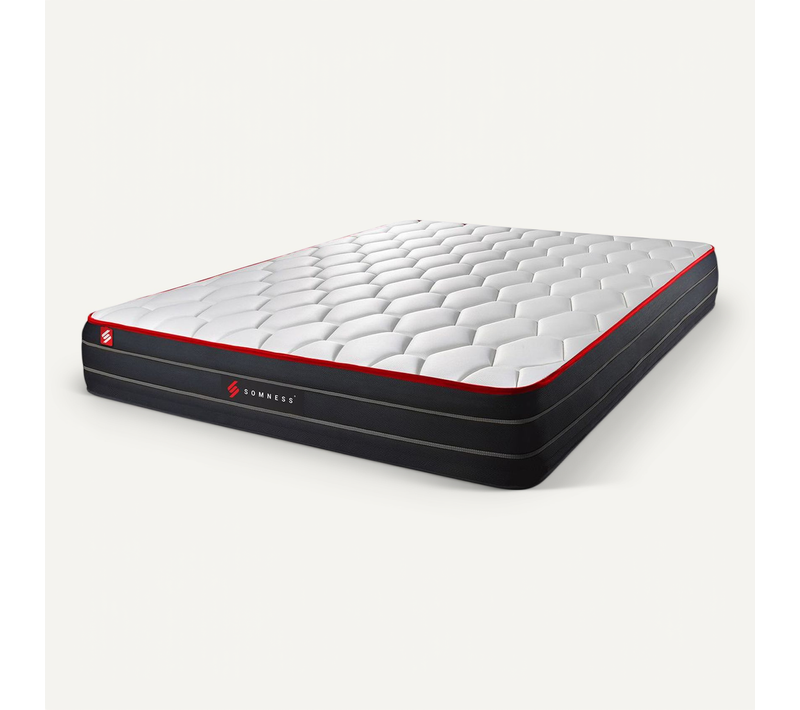 Matelas Ressorts Ensachés Et Mémoire De Forme 140x200 Boost - Ep: 26cm - Confort Equilibré