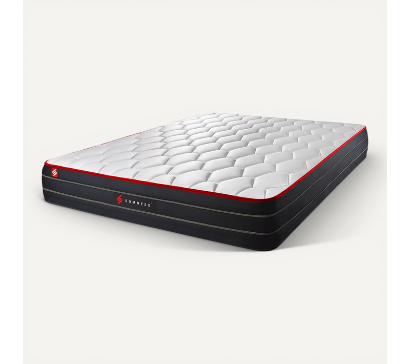 Matelas Ressorts Ensachés Et Mémoire De Forme 160x200 Boost - Ep: 26cm - Confort Equilibré