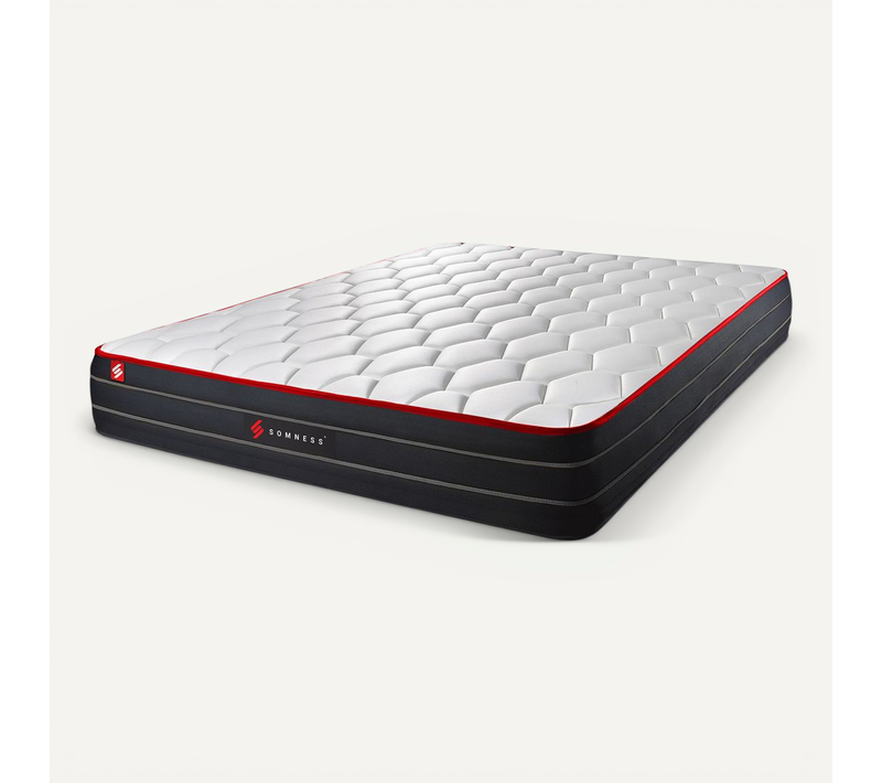 Matelas Ressorts Ensachés Et Mémoire De Forme 180x200 Boost - Ep: 26cm - Confort Equilibré