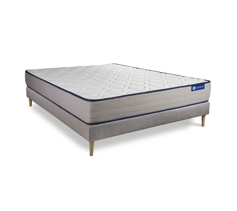 Ensemble Matelas Ressorts Ensachés Et Mémoire De Forme 160x200 Actiflex Form Ep:22 Cm - Sommier Kit