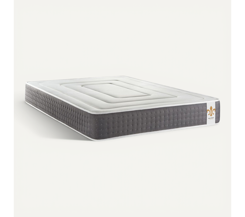 Matelas Ressorts Ensachés Et Mémoire De Forme 200x200 Vingt-six - Ep: 26cm - Confort Ferme