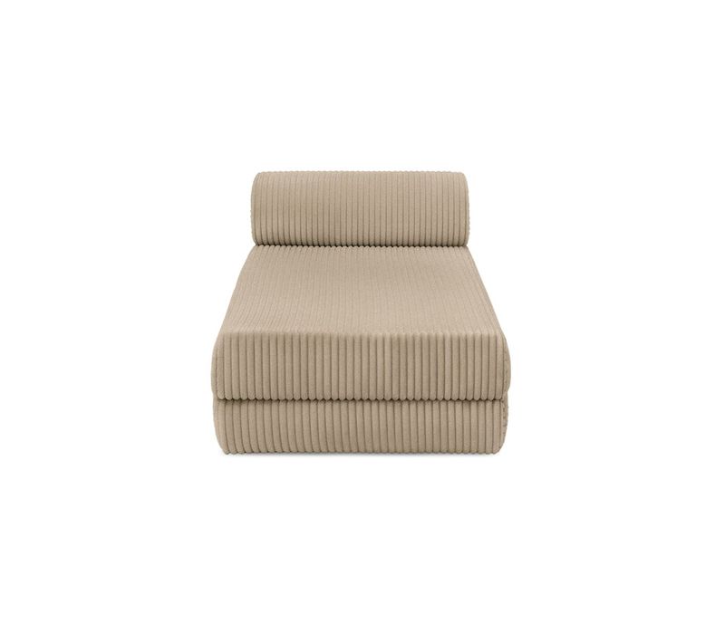 Méridienne Modulable Et Convertible - Velours Côtelé XL - Taupe