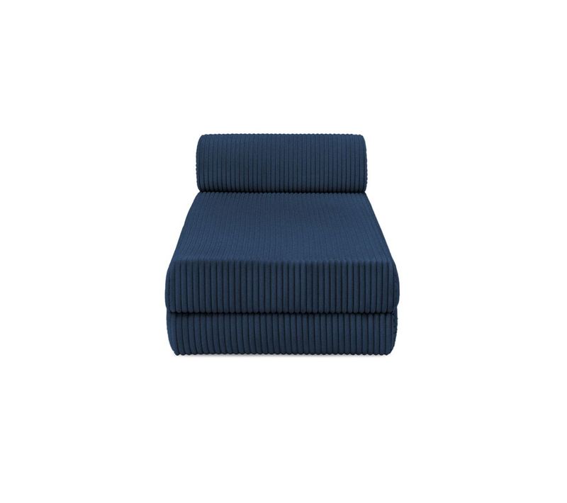 Méridienne Modulable Et Convertible - Velours Côtelé XL - Bleu