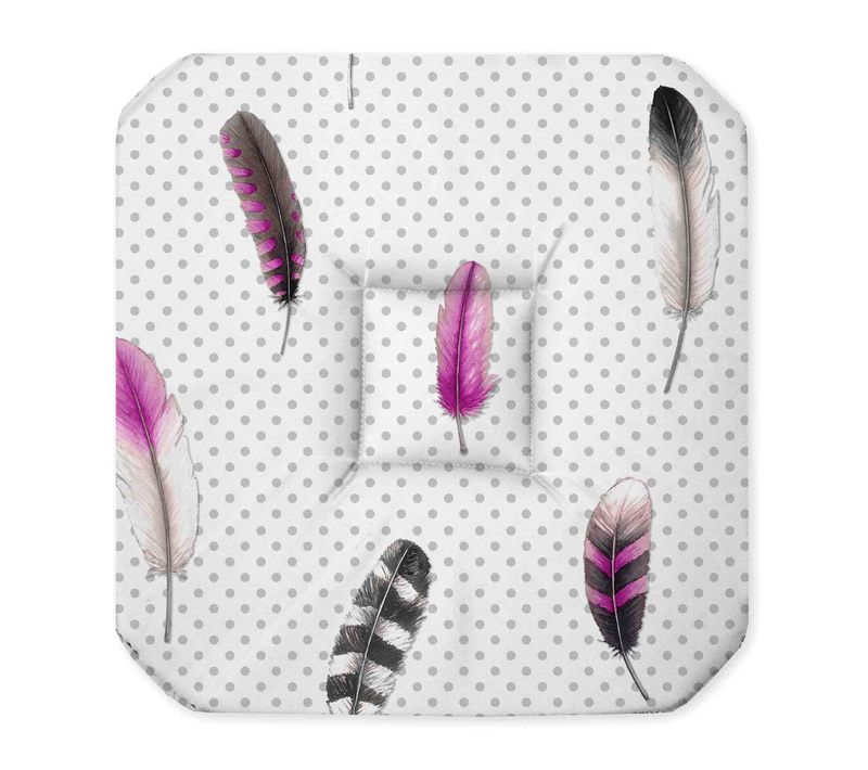 Coussin Galette De Chaise Evanescente Blanc