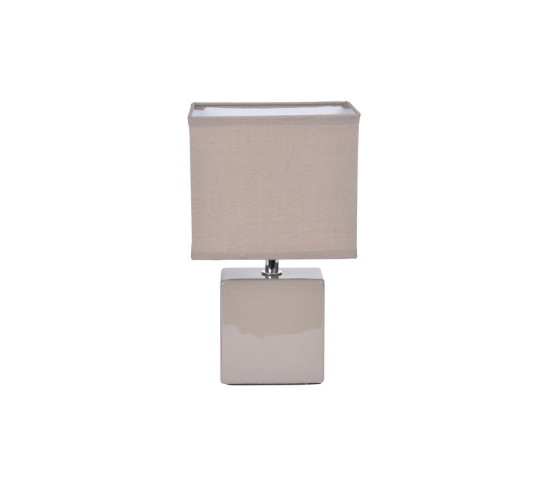 Lampe Carre Mat Taupe