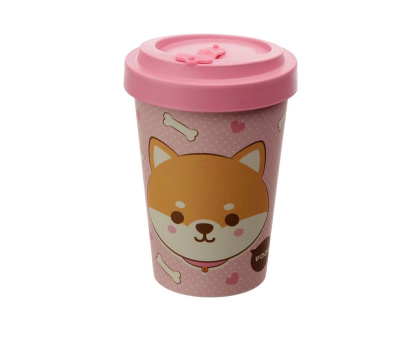 Mug De Voyage Ecologique En Bambou Chien Shiba Inu