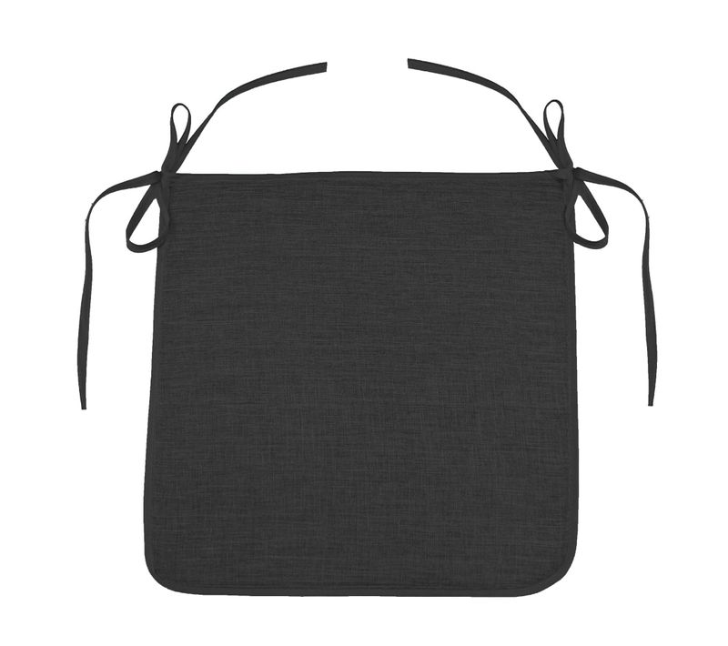 Coussin Galette De Chaise Chambray Newtons Charbon