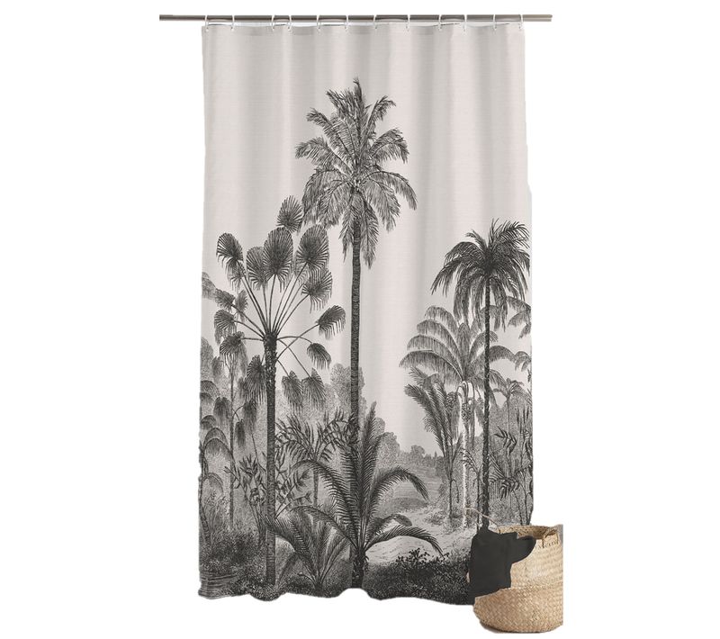 Rideau De Douche Palmiers Cocoty