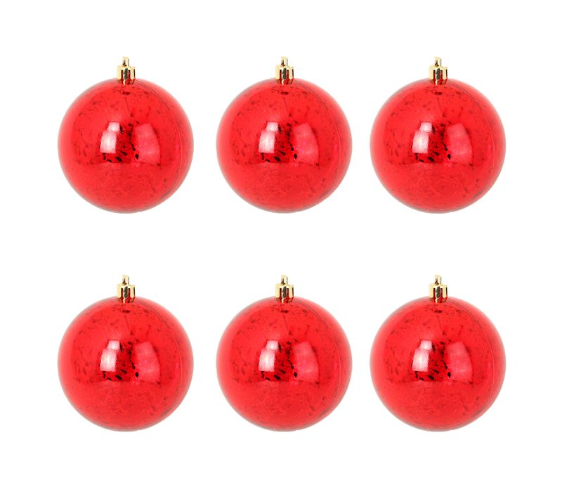 Set De 6 Boules De Noel Effet Craquele