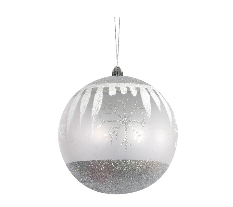 Boule De Noel Effet Neige Et Flocon