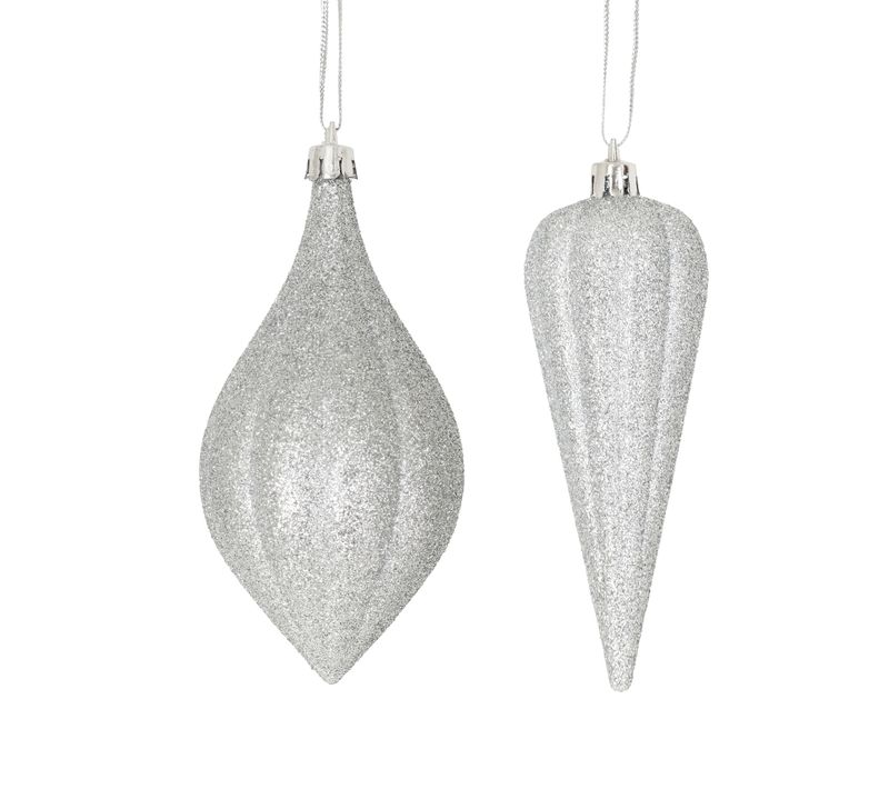 Deux Suspensions Glacons Argent