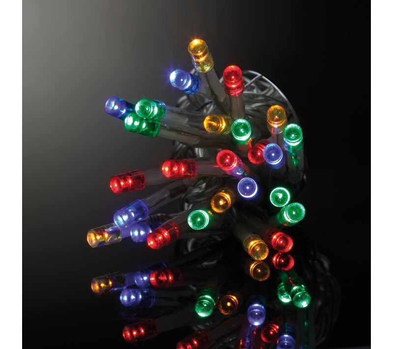 Guirlande 80 LED Multicouleur 3m Fil Vert