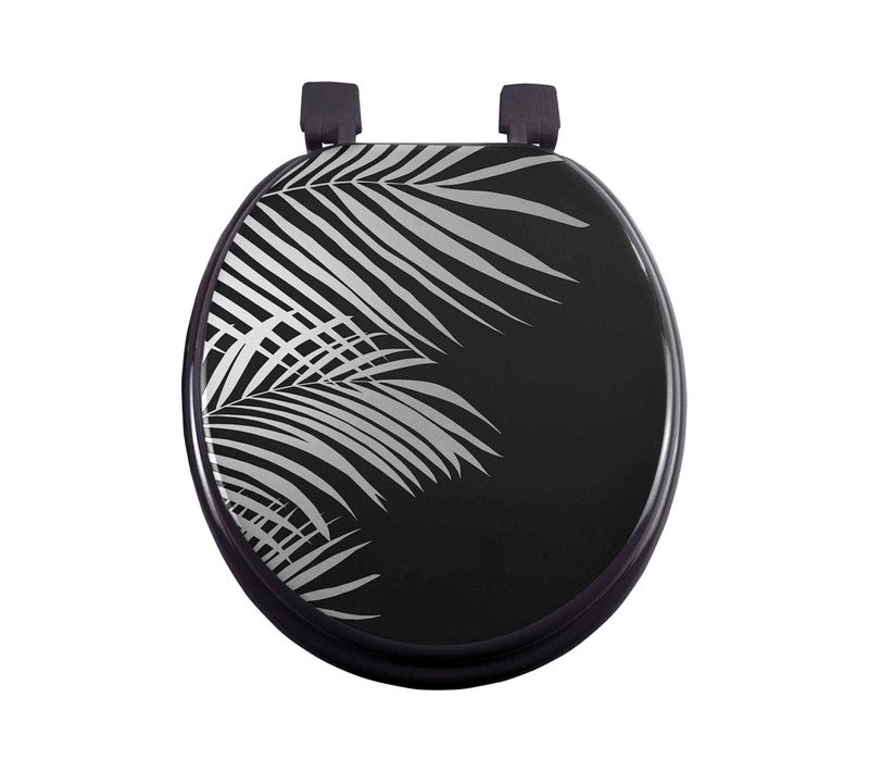 Abattant Wc 37 X 47 Cm Orbelle Noir Argent