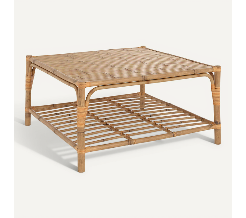 Table Basse De Jardin En Bambou - Timy