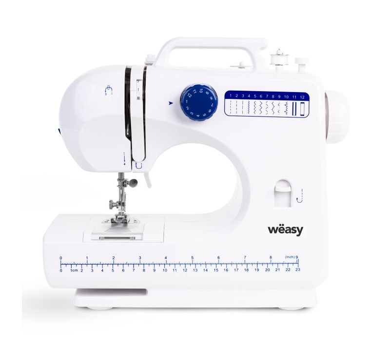 Machine À Coudre 12 Programmes 2 Vitesses - Blanche - Sw45