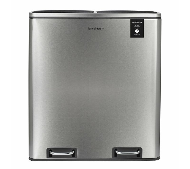 Poubelle De Tri à Pédale 2 X 30l, Inox Edition - N°904