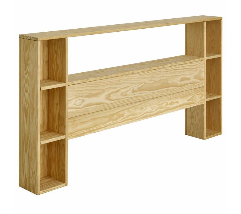 Tête De Lit Avec Rangements Lou   Bois Naturel 160 Cm