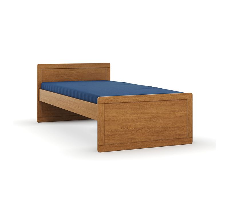 Pack Lit Évolutif Avec Matelas 90x190 Cm Peter  Noisette