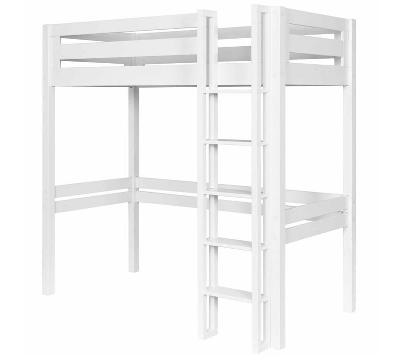 Lit Mezzanine 1 Place 90x190 Cm Dorsé  Blanc