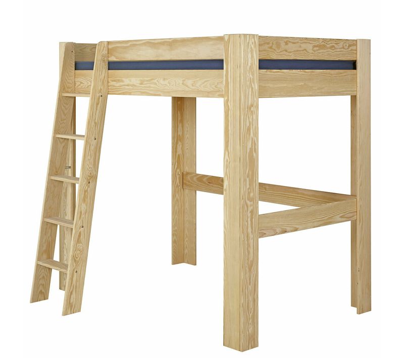 Lit Mezzanine 90x190 Cm Lee  Bois Naturel