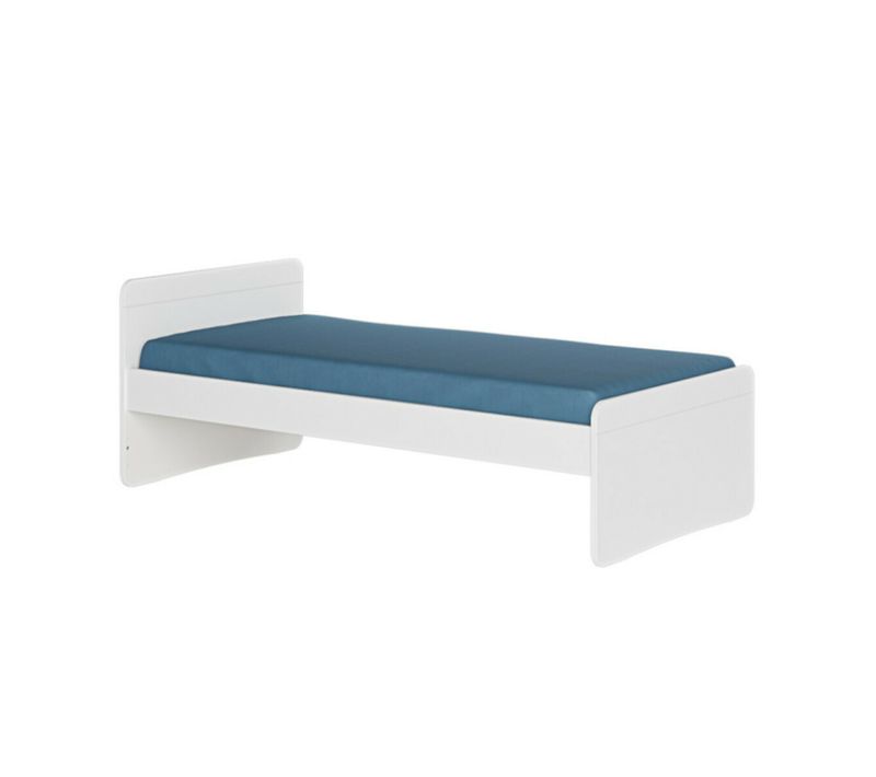 Pack Lit Avec Matelas 90x190 Cm Lilow  Blanc