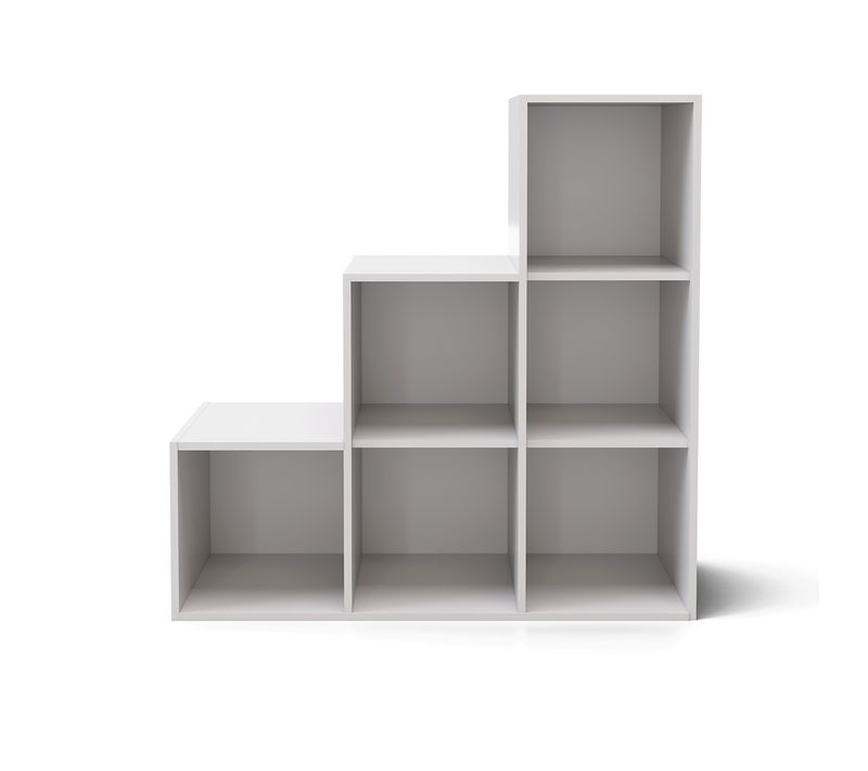 Meuble De Rangement Escalier  Kenan  Blanc