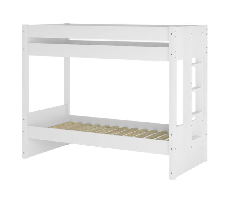 Lit Superposé Avec Matelas 80x200 Cm Elora  Blanc