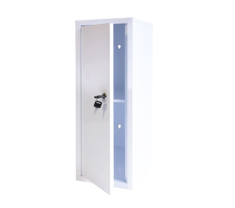 Armoire À Pharmacie En Métal Blanc 60 X 30 X 20 Cm