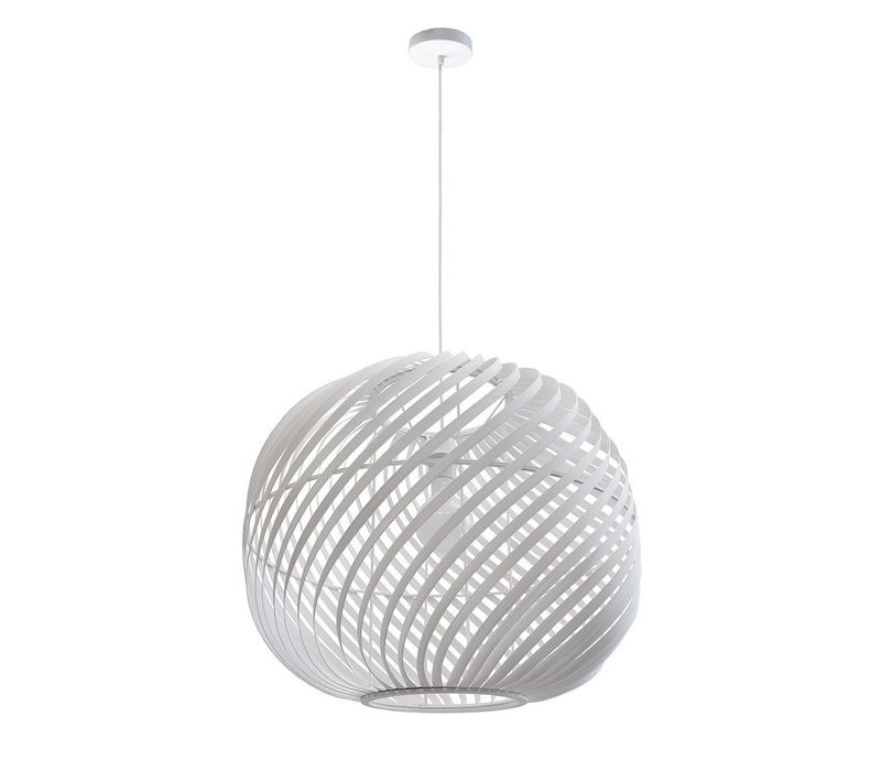 Suspension Twist En Bambou Blanc D.55 Cm