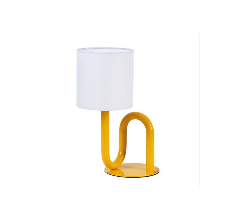 Lampe De Table Wama En Métal Jaune