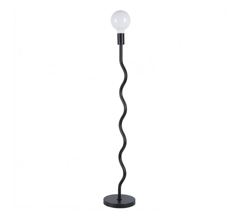 Lampe Sur Pied Wama En Métal Noir