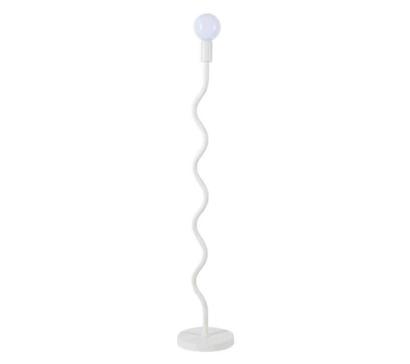 Lampe Sur Pied Wama En Métal Blanc