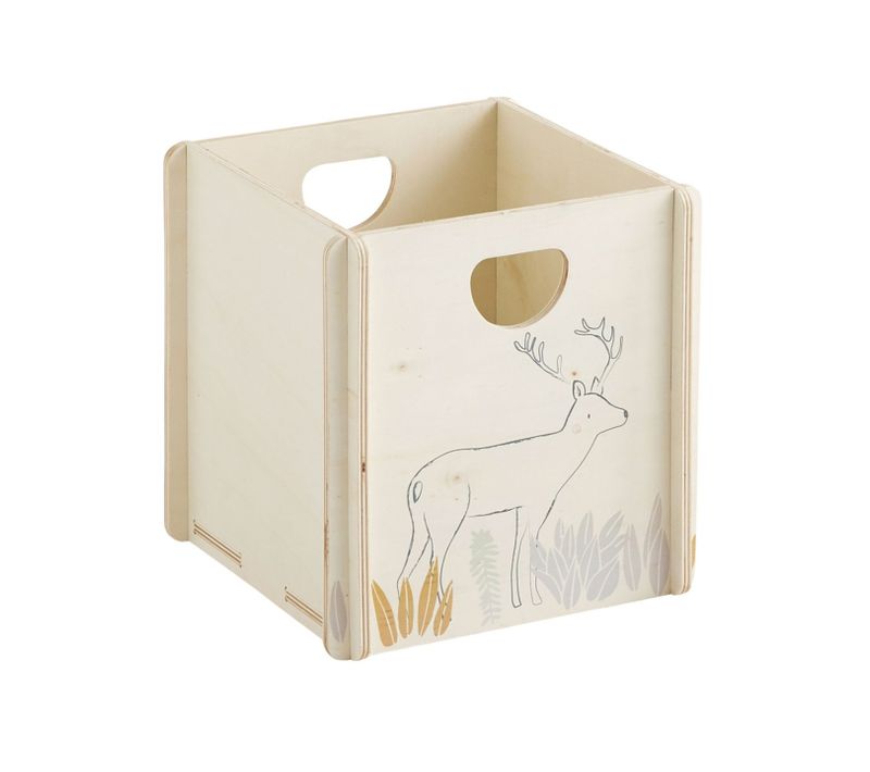 Boîte De Rangement Sans Clous Ni Vis En Bois 31 X 31 X 31 Cm