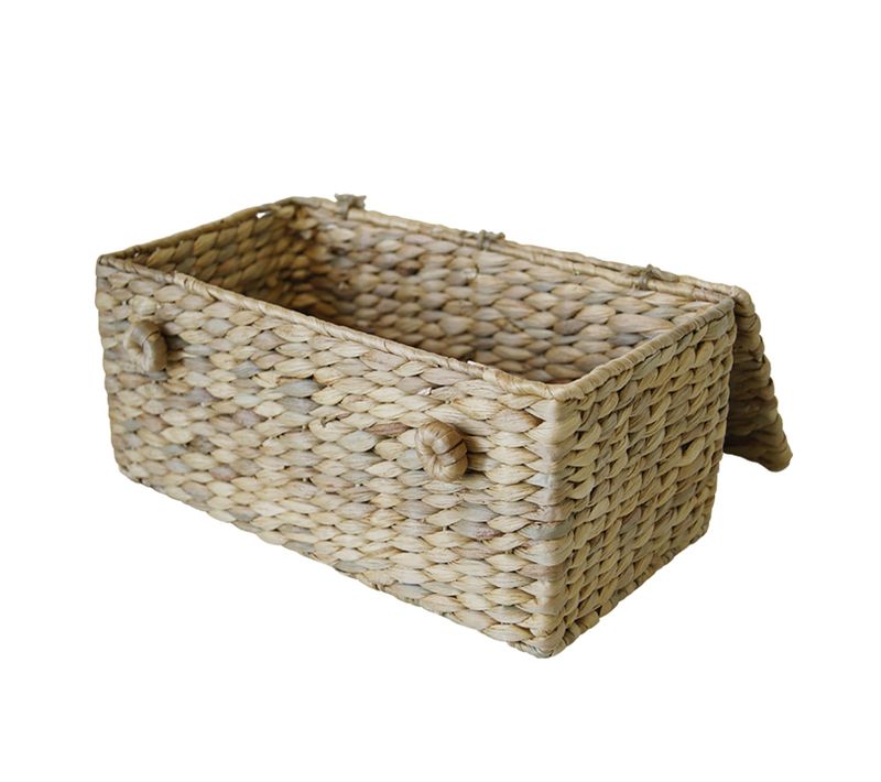 Panier De Rangement En Jonc De Mer Naturel 32 X 17 X 15 Cm