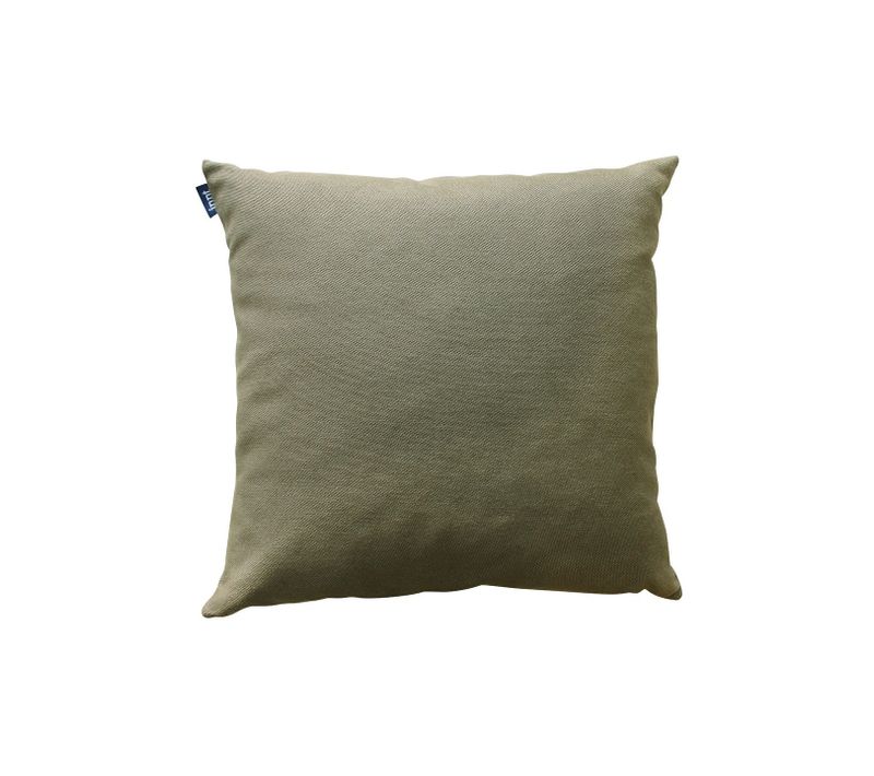 Coussin En Coton Recyclé Kaki 50 X 50 Cm