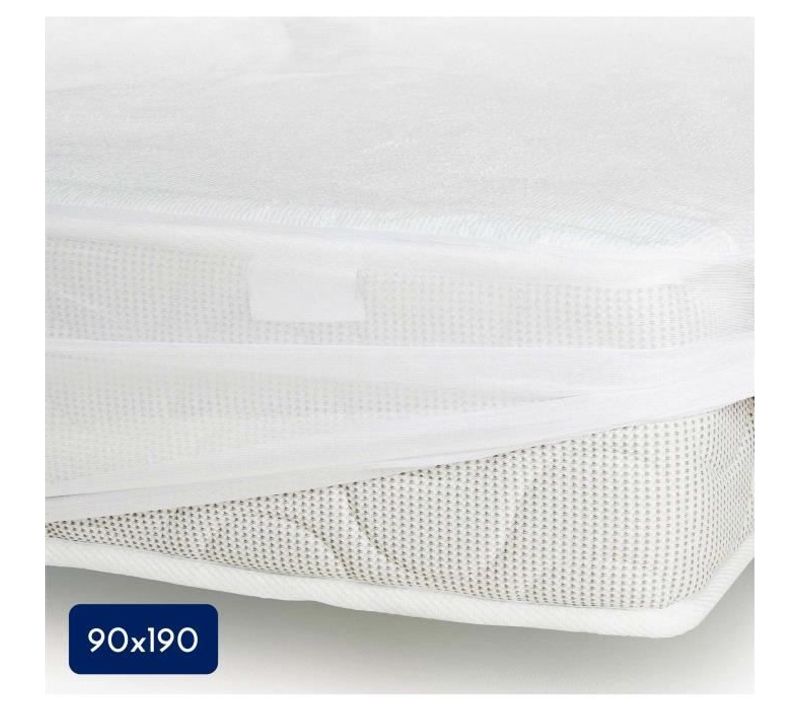 Protège-matelas - 90 X 190 Cm X 25 Cm - 100% Coton - 170 G/m²