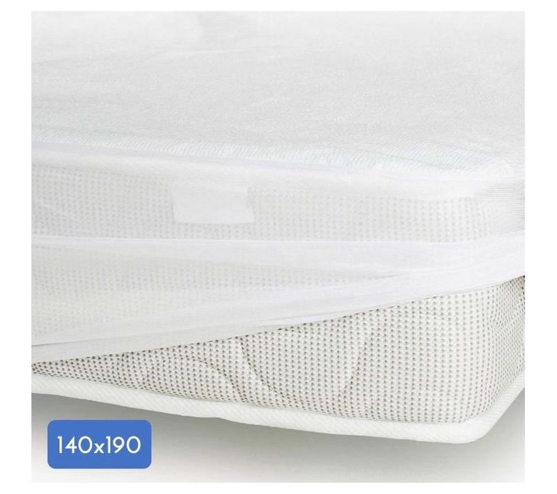 Protège-matelas Enveloppant Coton 140 X 190 X 25 Cm - 170 G/m²