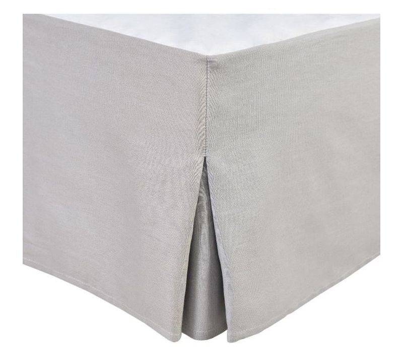 Cache-sommier 180 X 200 Cm + 30 Cm Retombée — Gris Clair, 3 Côtés