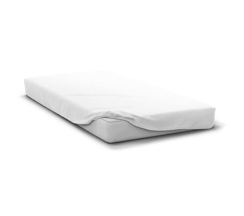 Drap-housse Microfibre 140 X 190 Cm + Bonnet 30 Cm - Blanc, Entretien Facile