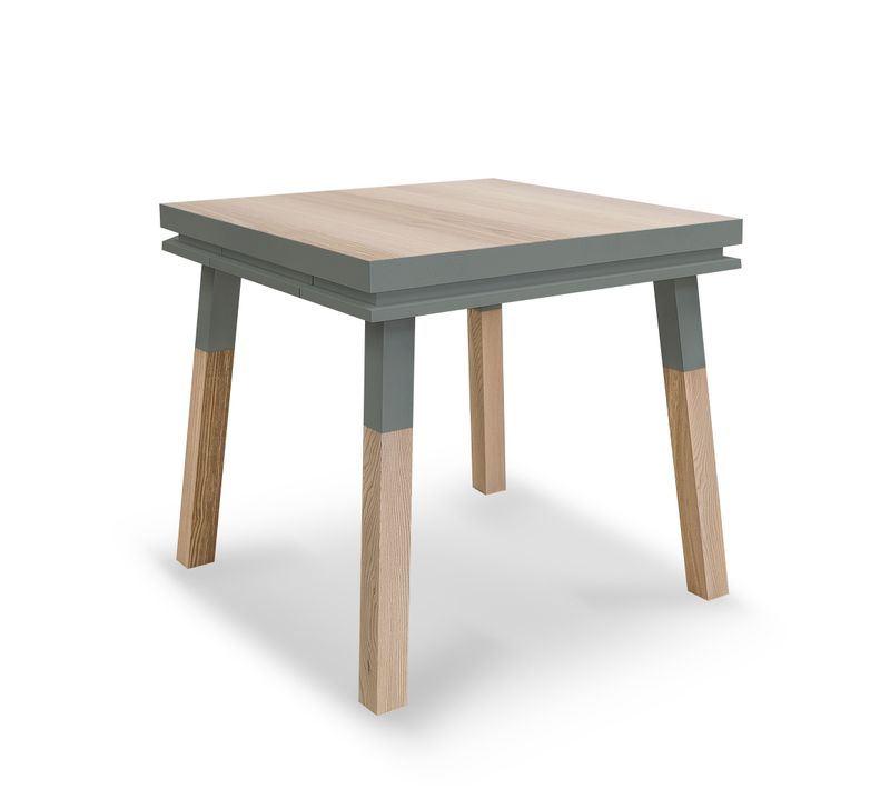 Bureau Carré Avec Tiroir 80 Cm, 100% Frêne Massif