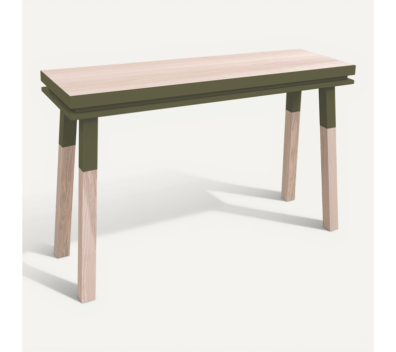 Console Rectangulaire 140 Cm, 100% Frêne Massif