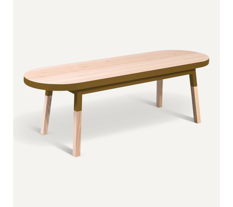 Support TV Banc 140 Cm, 100% Frêne Massif