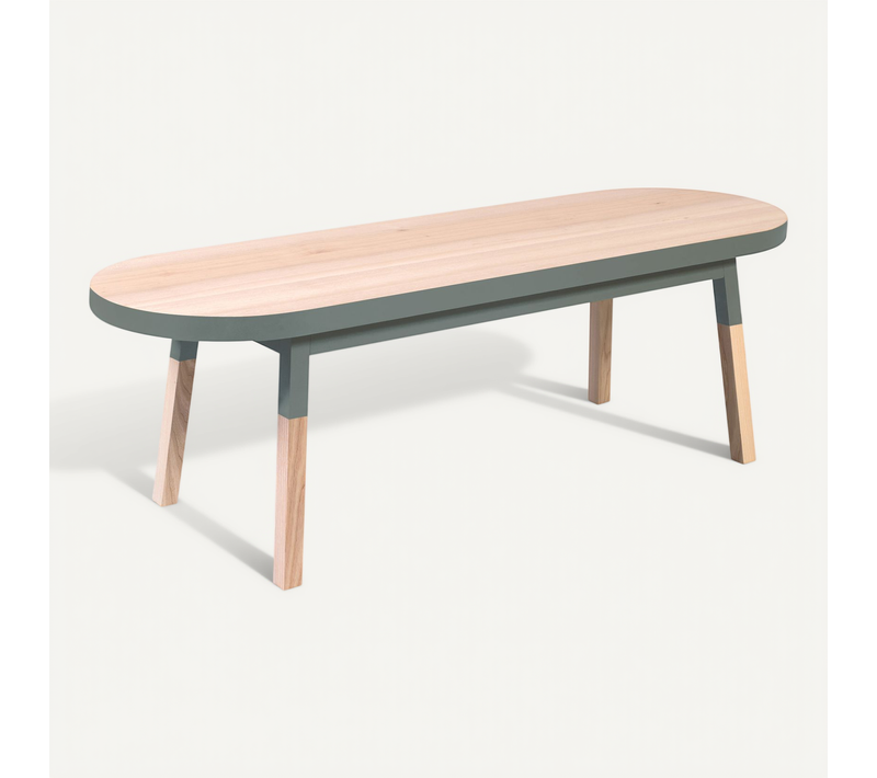 Support TV Banc 140 Cm, 100% Frêne Massif